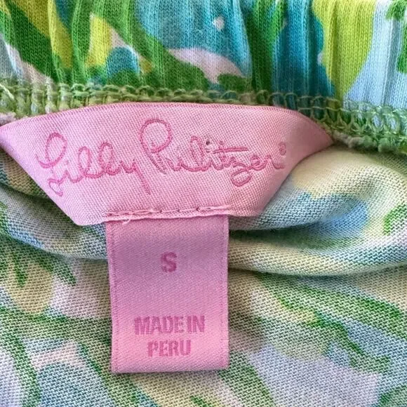 Lilly Pulitzer Windsor Strapless Dress Fresh Citrus Green Parrot Size Small - Picture 7 of 7